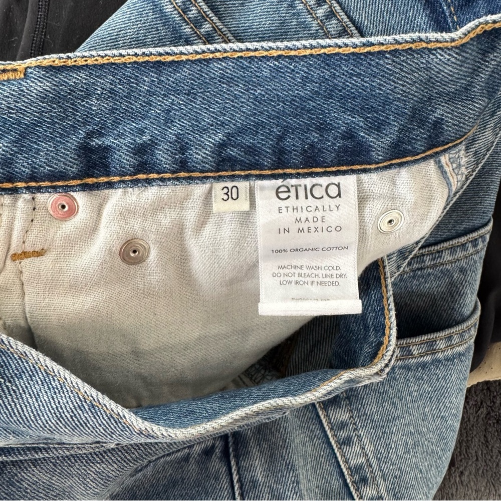 Etica Blue Flare & Wide Leg Jeans - Picture 5 of 5